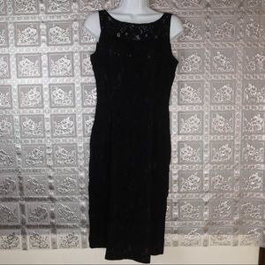Calvin Klein Black Floral Sleeveless Dress Size 4